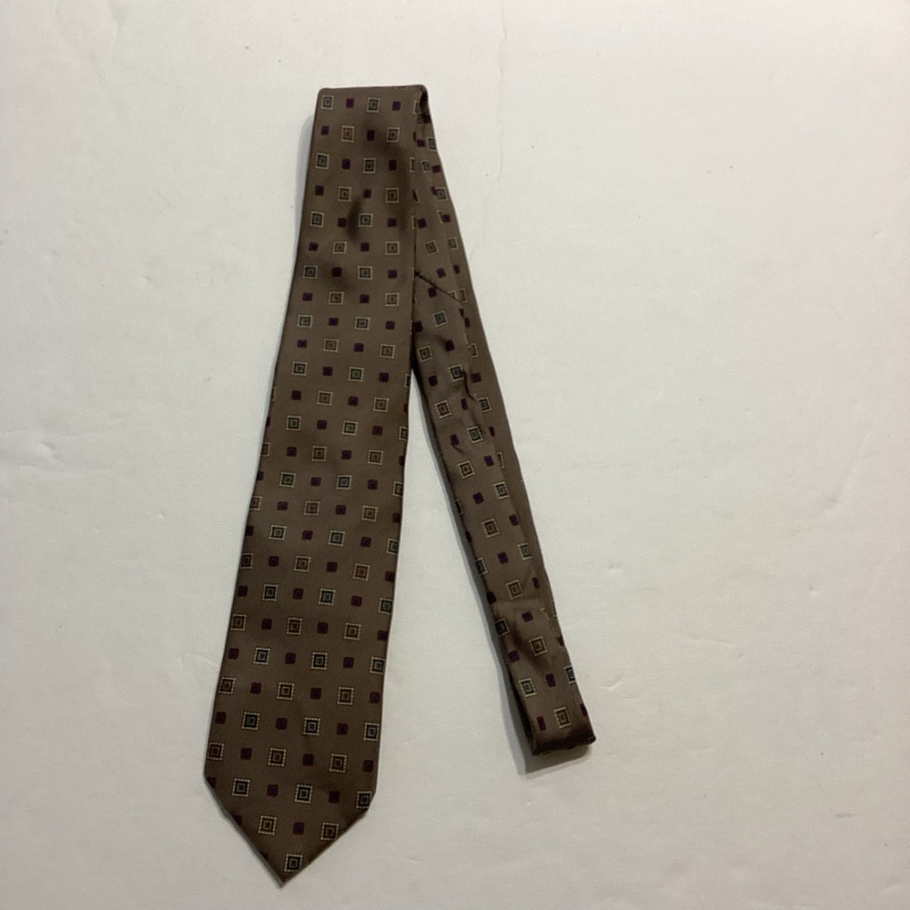 Elegant Brown Patterned Men's Tie